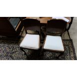 Matching set of 6 x 1950s mahogany Dining Chairs with removable padded seats (6)