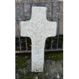 A Granite Cross (garden ornamentation), 39cm w x 77cm h