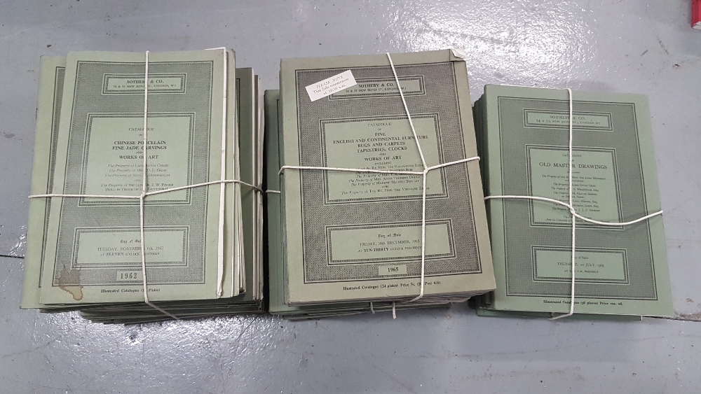 Sothebys Auction Catalogues, on behalf of various English Clients 1970’s & 1960’s (4 bundles)