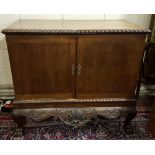 19th Century Georgian Mahogany Blanket Chest, (with later dated back panel) the rectangular top