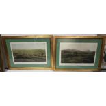 Pair of colour Lithographs after pub’d FORES 1908, fox hunting, “The Kildare, Punchestown”, 41cm x