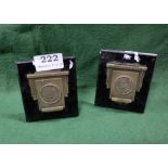 2 Equestrian plaques, British horse Society, “Three Day Horse Trials, Harewood House”1954 and