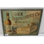 Cork Distillery Enamel Advertising Sign, “Cork Distilleries Co. Ltd Whisky, Pure Pot Still”, 32cm