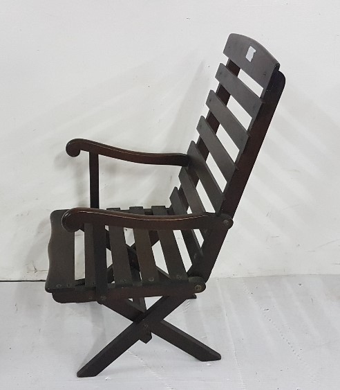 Walnut Child Size Deck Chair, 48”h - Image 2 of 2