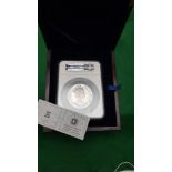 One x Isle of Man 1990 5oz Silver Penny Black Coin NGC Gem Proof (1)