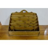 Walnut Letter Rack, 44cm wide