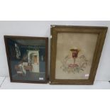 2 x Pictures - Print of baby Grande and Tapestry of Chalice (2)