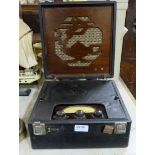 Vintage Portable Roberts Radio, in original carrying case with speaker fitted