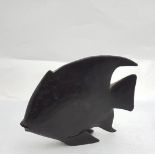 Tropic Angelfish carved, 19th C Pacific Islands Crest
