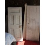 3 x antique panelled Doors – interior/cupboard (3)
