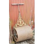 Metal Garden Double Roller, "EALKIRA IRON", 65cm w