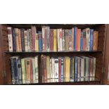 2 x shelves of Hard Back Folios, most in slip cases, novels, history etc (60 approx) (bottom and