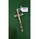 Military Chaplains WW1 Bronze Soldiers Last Rights Crucifix with Skull & Crossbones. Used to give