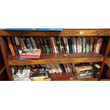 2 shelves of modern novels- thrillers, romances etc (in good condition)