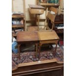 4 x traditional style single School Desks – 2 on iron bases (4)