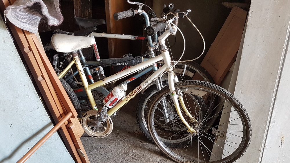 3 x Teenager’s Bicycles – one Raleigh, one BMX 20 (made in Czechoslovakia) and one Raleigh