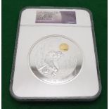 One x 2015 Moon Festival Panda Proof Coin, PF70 NGC, (one of a limited edition of just 2,000 made)