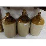Pair of stoneware Spirit Jars, stamped D E Williams, Tullamore (made in England), good condition and