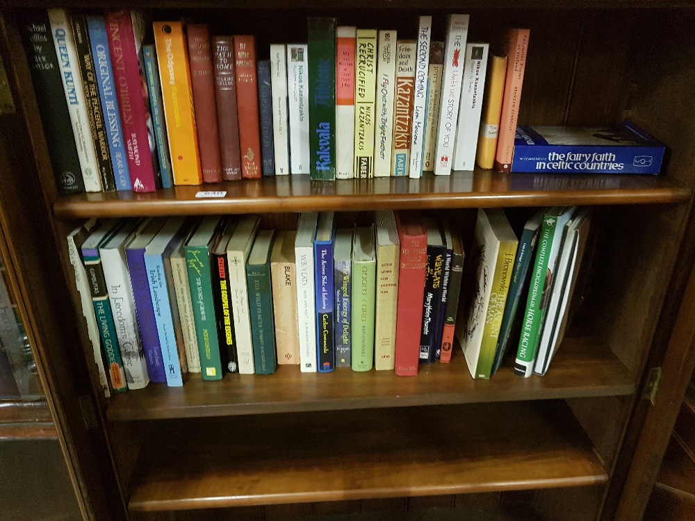 2 x shelves of Books – Theology, Racing etc Interests