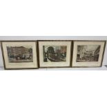 Selection of 3 antique English Mailcoach inspired Prints, 2 after Pollard, one after Newhouse, each