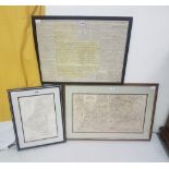 Carltons - Kentucky & Tennessee, Original map, Framed, 22x32 (frame size) & Holland & Belgium (