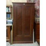 Mahogany 2-door Wardrobe, on a platform base, 40”w