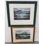 Two Chris Reid Limited Edition Etchings - Near Roundstone, Co. Galway - No. 6/20, Signed, lower