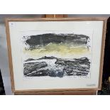 Dolores Lyne - Galway Bay, Handprint, Signed, lower right, Framed, 19x24 (frame size)