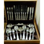 “Newbridge” silver plated canteen of cutlery, 12 piece setting (incomplete)