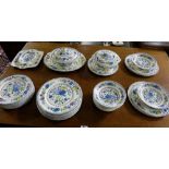Selection of Mason’s Ironstone china “Regency” pattern, 9 x dinner plates, 5 x lunch plates, 9 x