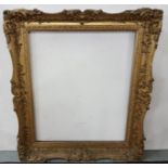 Set of 3 matching late 19thC Carved and Gilded Picture Frames, with ornate mouldings, each 76cm h x