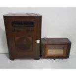 Floor standing old Valve Radio & a Philips Value Table Radio (2)