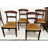 Set of 4 WMIV Mahogany Dining Chairs