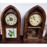 Beehive Shaped Mantle Clock in a simulated octagonal top rosewood case, New Haven, 8-day movement,