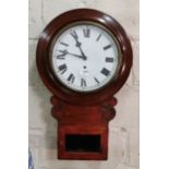 8-day Wall Clock in a beech finish frame, 72cm x 44cm