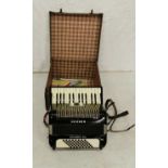 Cased Accordion, HOHNER, student VM button
