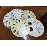 17 round Clock Faces – various sizes, for restoration projects