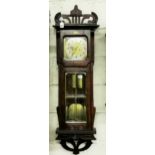 Pre-Vienna Wall Clock (with original matching weights and pendulum), the dial stamped IRWIN BROS,