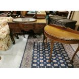 A 1950’s Dressing Table and a Half Moon Shaped Hall Table (2)