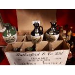 Case of Rueherfords & Co Ltd Scotch Whisky miniatures.