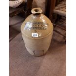 19th. C. stoneware whiskey flagon - Birkenhead.