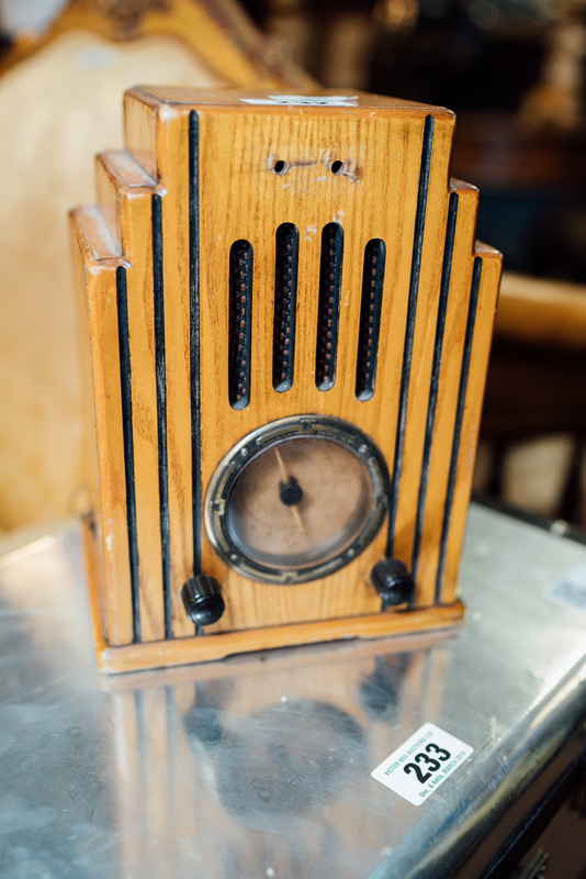 Art Deco style radio.