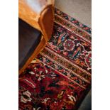 19th C. hand woven carpet square {396 cm L x 292 cm W}.