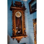 Mahogany Vienna double weighted clock.