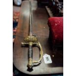 Early 19th. C. French Officer's sword with original scabbard.