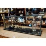 Jacob's Biscuits glass shop counter dispenser.