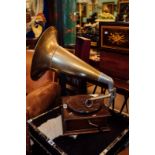 Early 20th C. Victory gramophone with original brass horn.