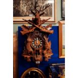 Good quality Black Forest cuckoo clock of large proportions.
