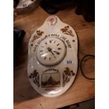 Hook Norton Co Ltd Ales and Stout ceramic advertising wall clock.