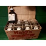 Sixteen half naggin bottles Haig's Blended Scotch Whisky Gold Label in original box.